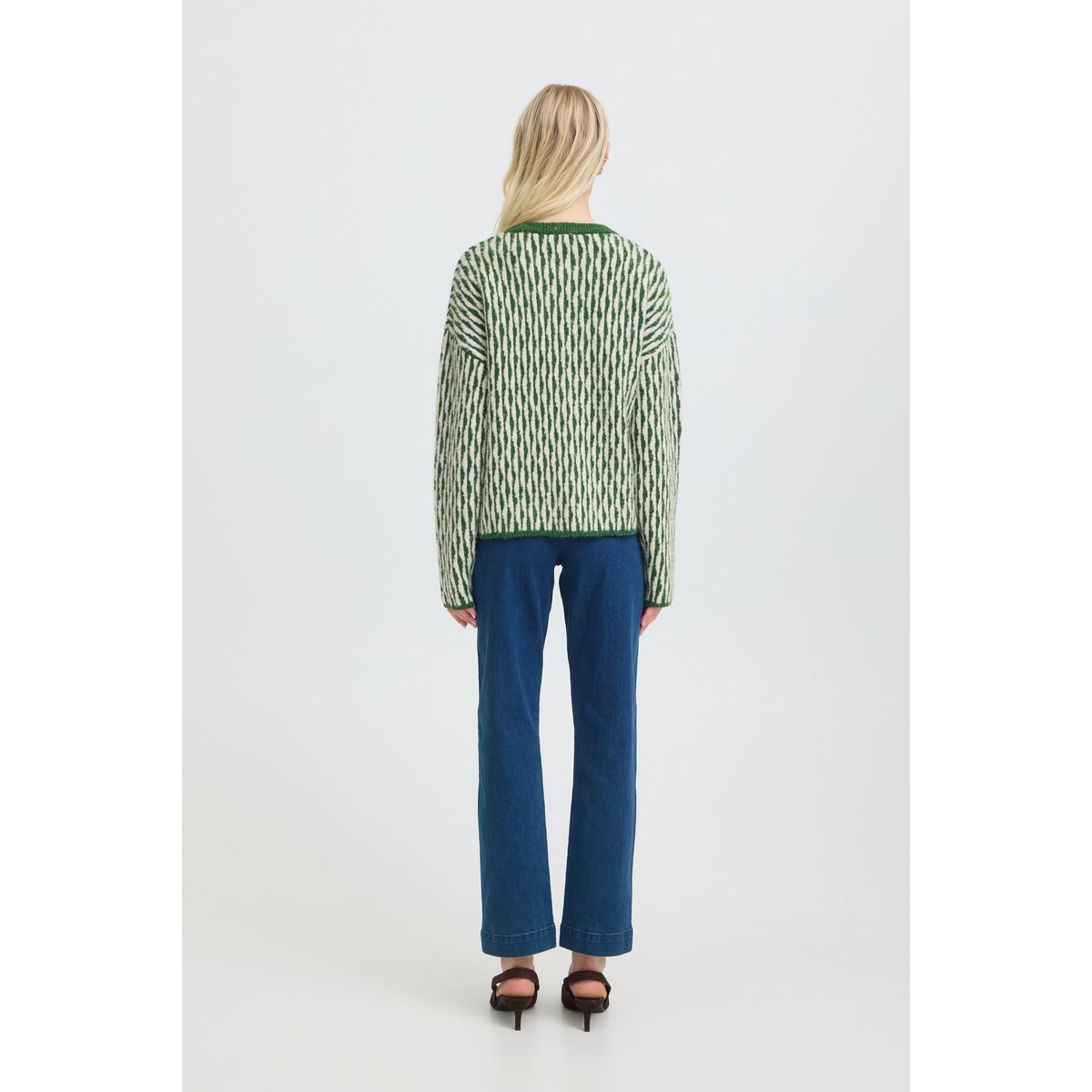 Á manches longues vert artichoke green abstract, B.YOUNG