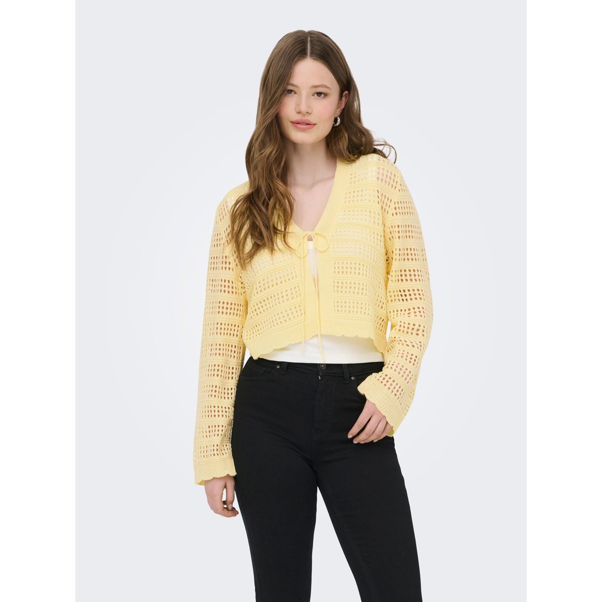 Cardigan double cream, ONLY