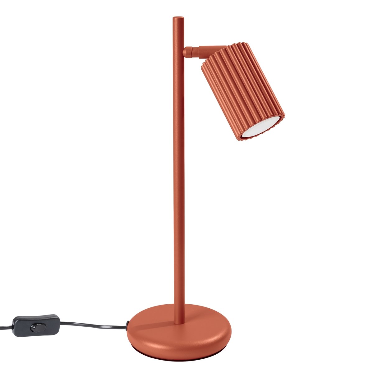 Lampe à poser Aluminium Ocre Rouge GU10 1 Karbon rouge, EDEN
