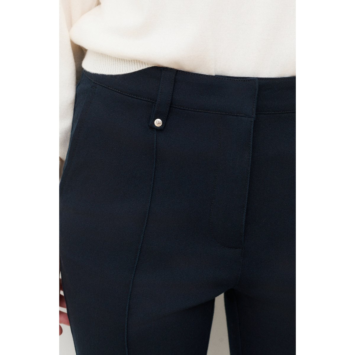 Pantalon slim working girl PWESLEY bleu marine, CAROLL