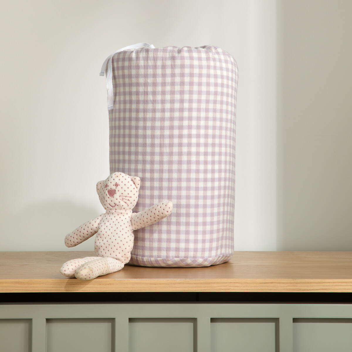 Sac de couchage enfant, à carreaux, LILOU carreaux lavande, LA REDOUTE INTERIEURS