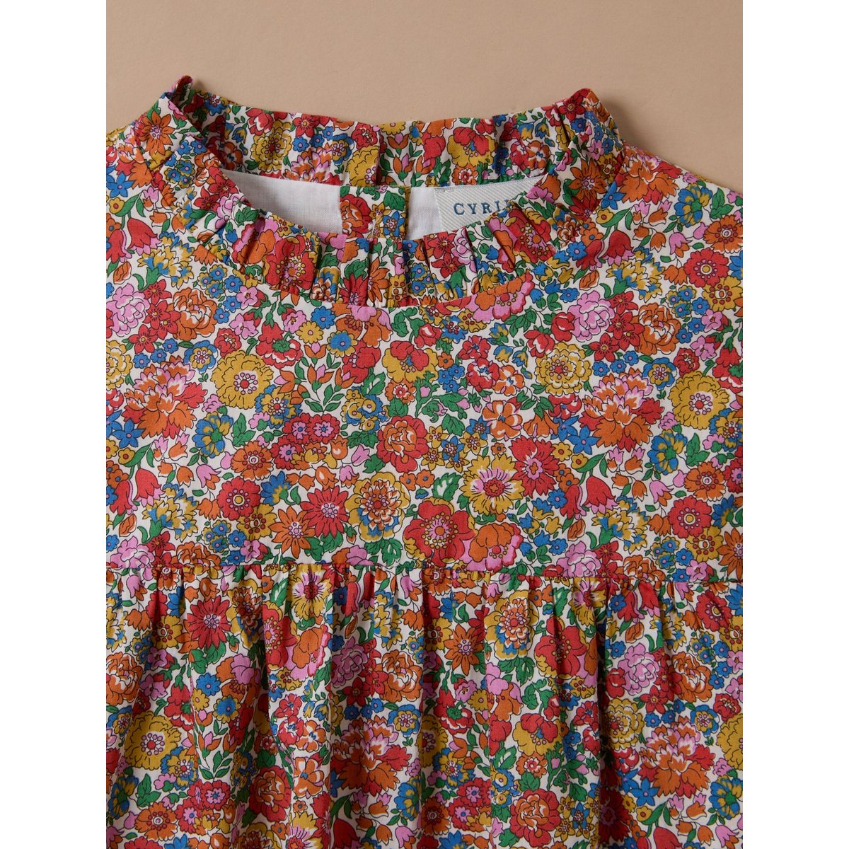 Blouse en tissu Liberty liberty annie and may rouge, CYRILLUS