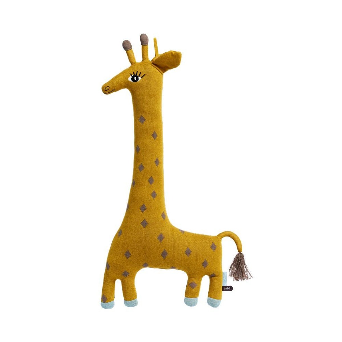 Peluche en coton motif animal MINI jaune, OYOY LIVING DESIGN