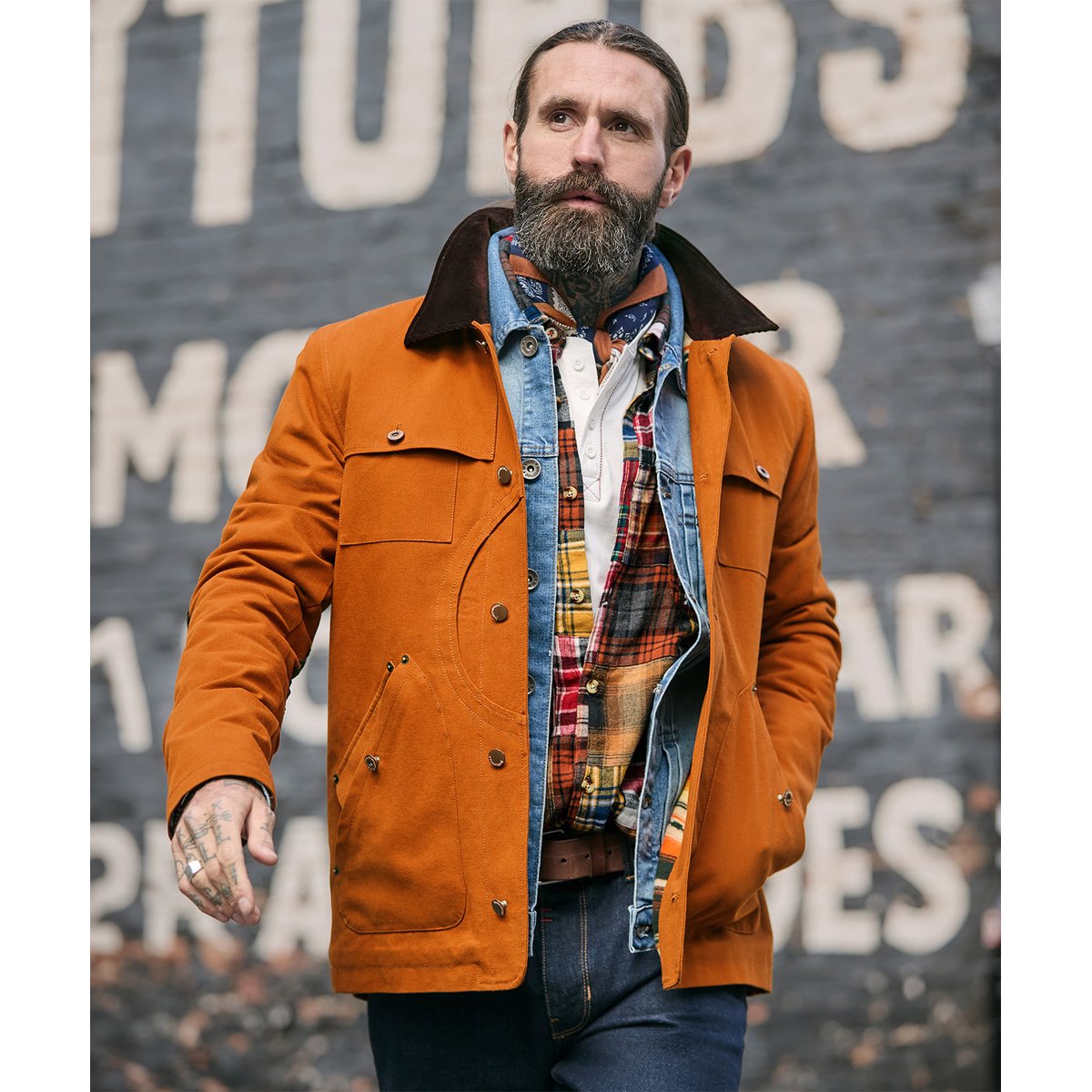 Veste de Travail en Toile Supérieure marron, JOE BROWNS