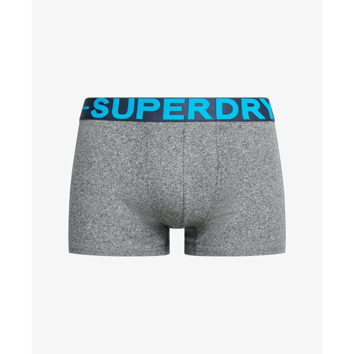 Lot de 3 boxers unis noir corbeau chiné/karst ultra noir poudré/bleu poussière clair, SUPERDRY