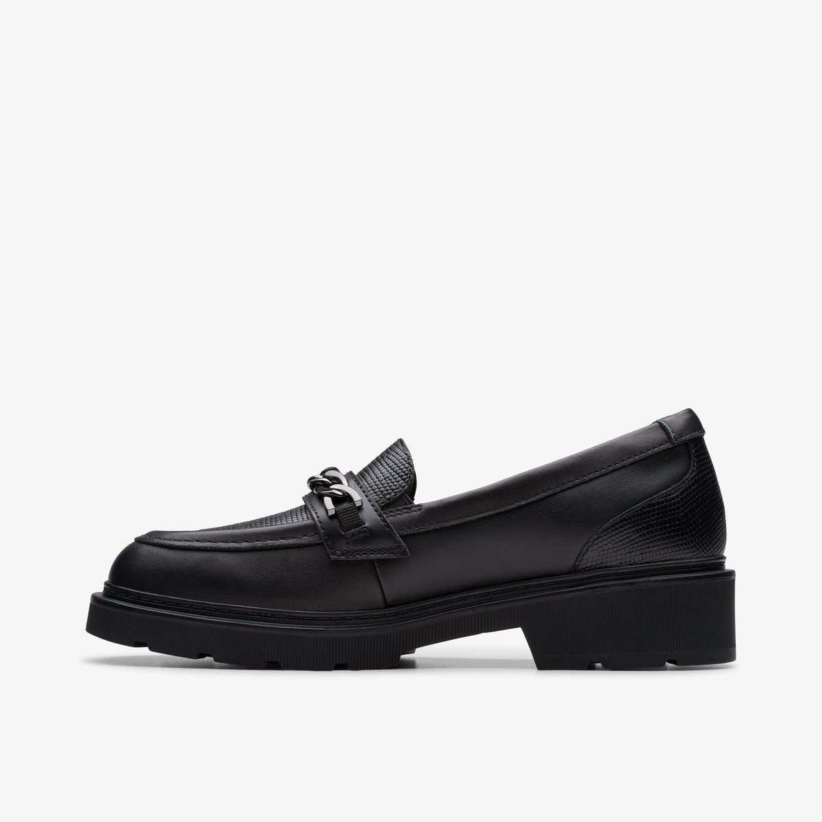 Mocassins Cuir ERIS EDGE Y noir, CLARKS