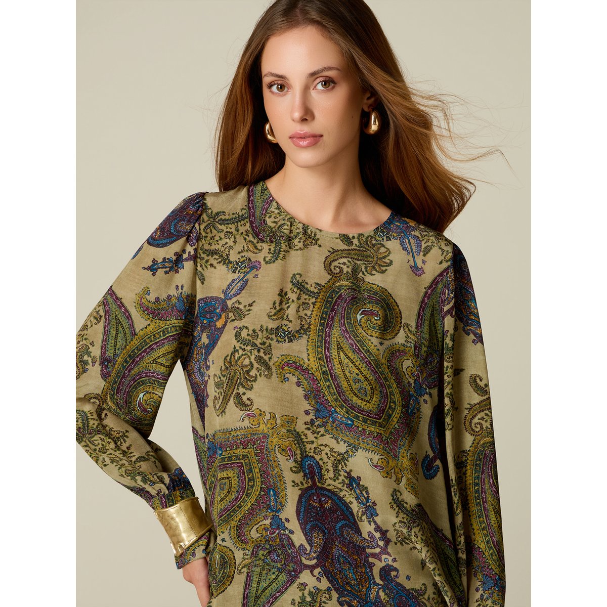 Blouse fantaisie vert, OLTRE