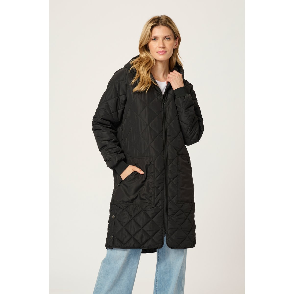 Manteau noir black deep, KAFFE