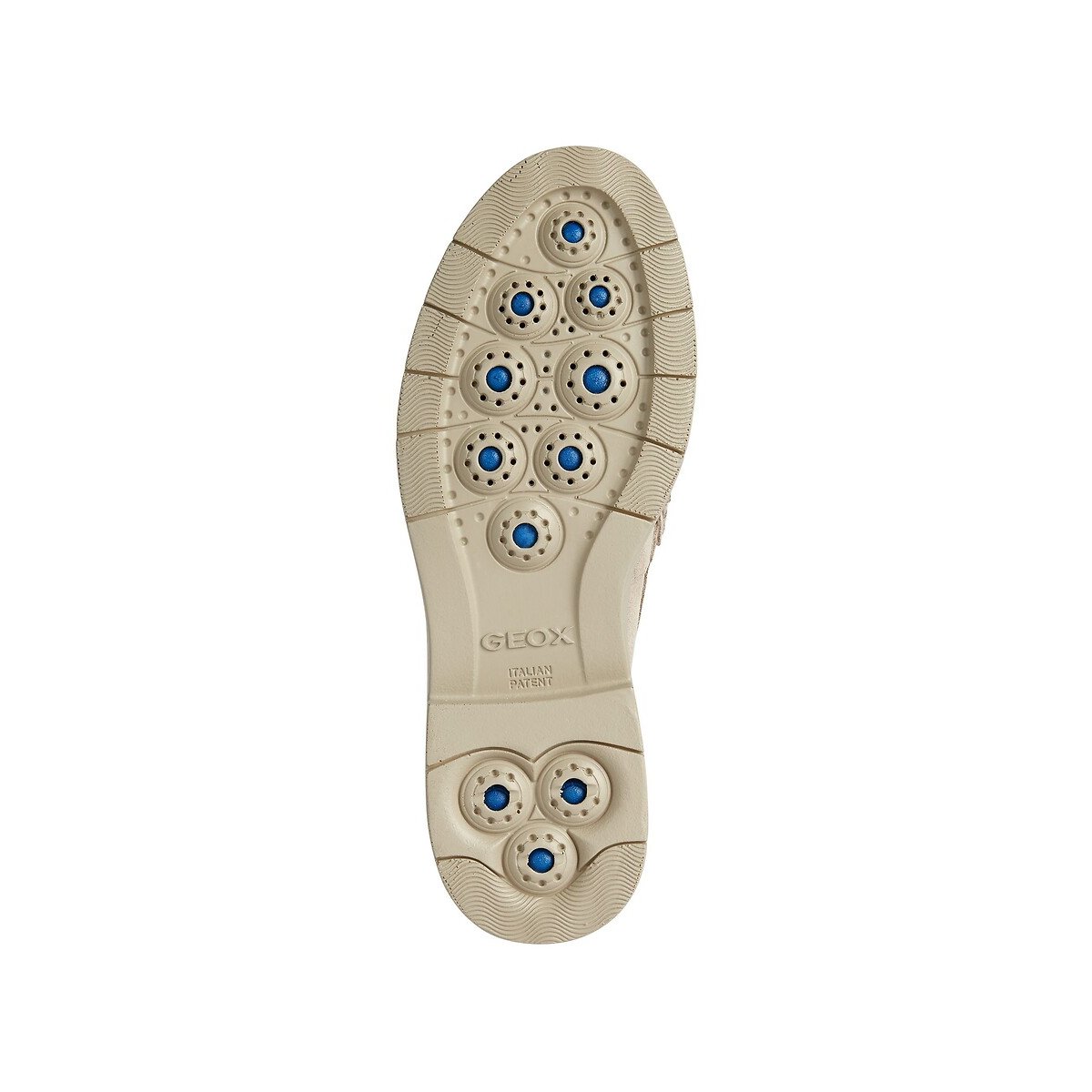 Mocassins respirants en cuir Spherica EC1 beige, GEOX