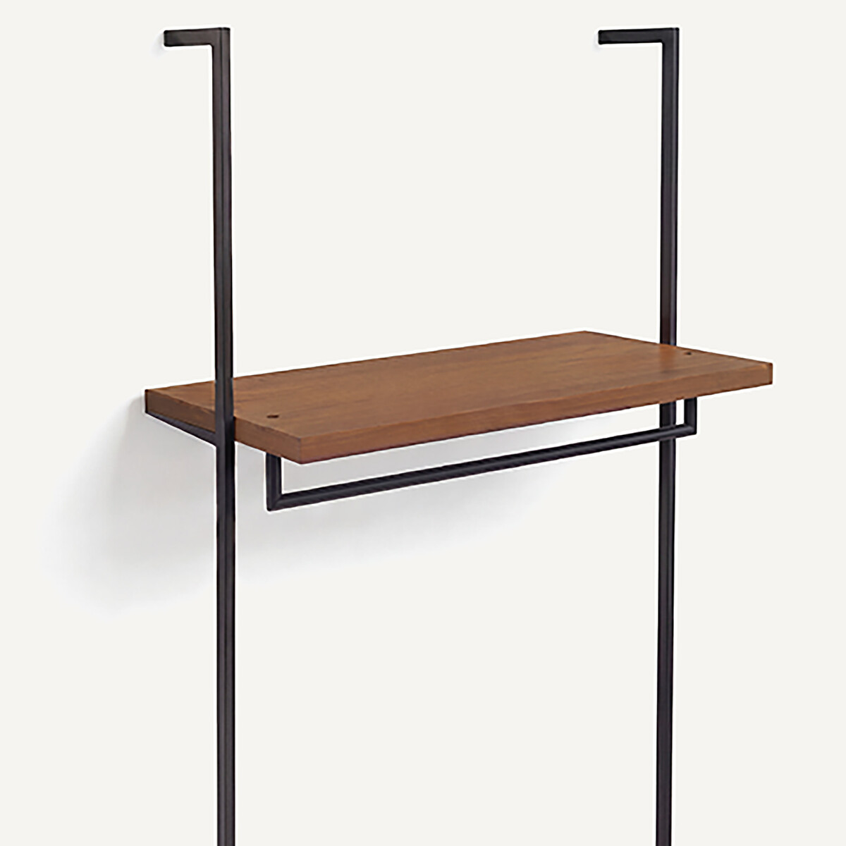 Barre de penderie L110 cm métal fer, JOHANEZ noir, AM.PM