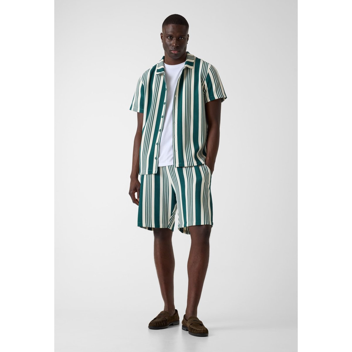 Chemise Rayée vert multi, GUESS