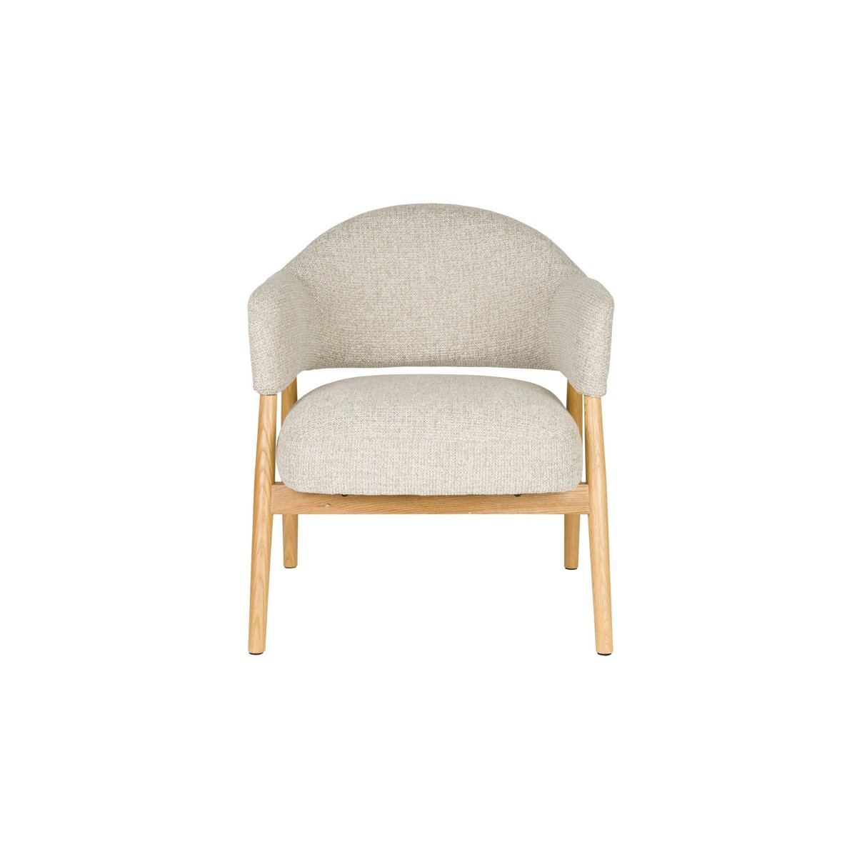 Fauteuil design en tissu, scandinave, INDY gris, BOITE A DESIGN
