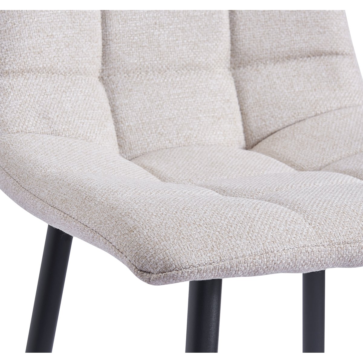 Lot de 2 tabourets de bar en métal BJORN beige, NORDLYS