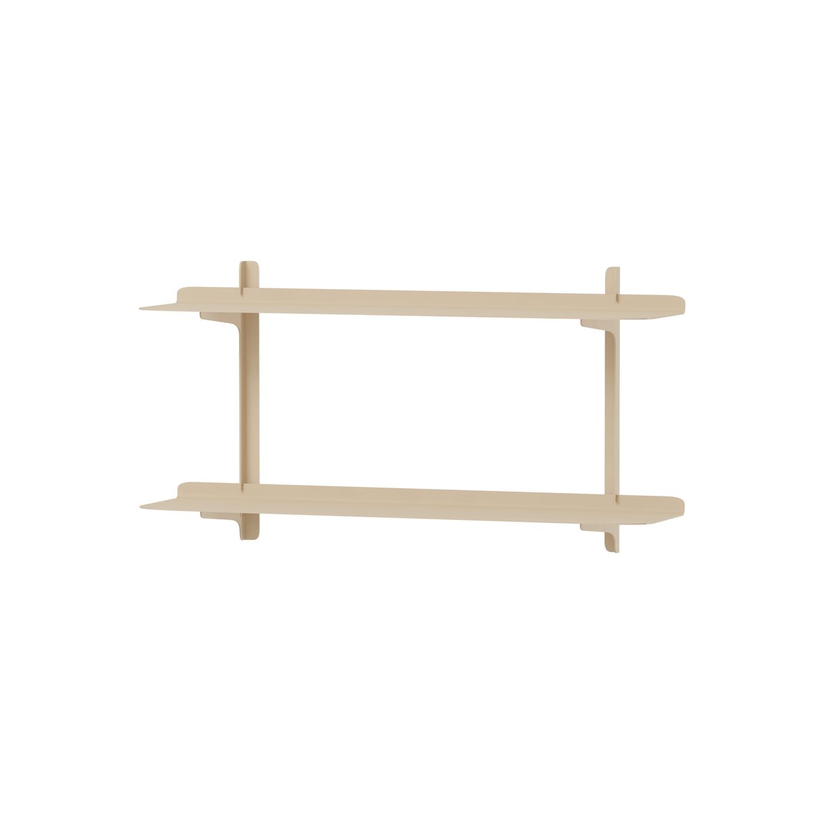 Etagère murale en tôle d'acier LINARA beige cashew, METALLBUDE