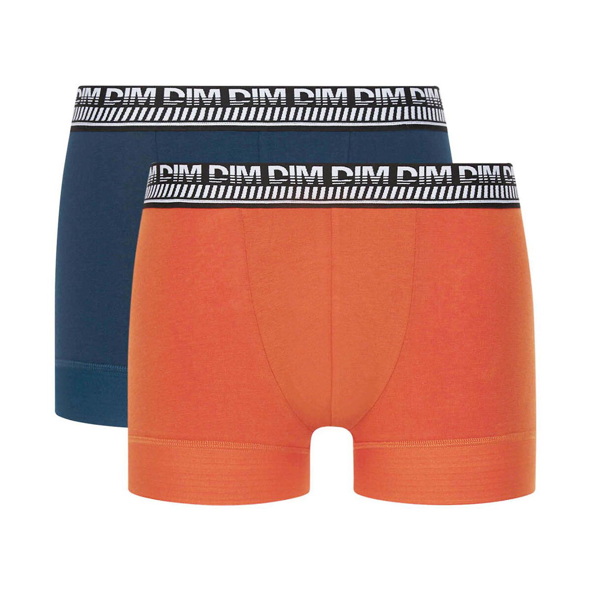 Lot de 2 boxers 3D Flex Stay&Fit bleu + orange, DIM