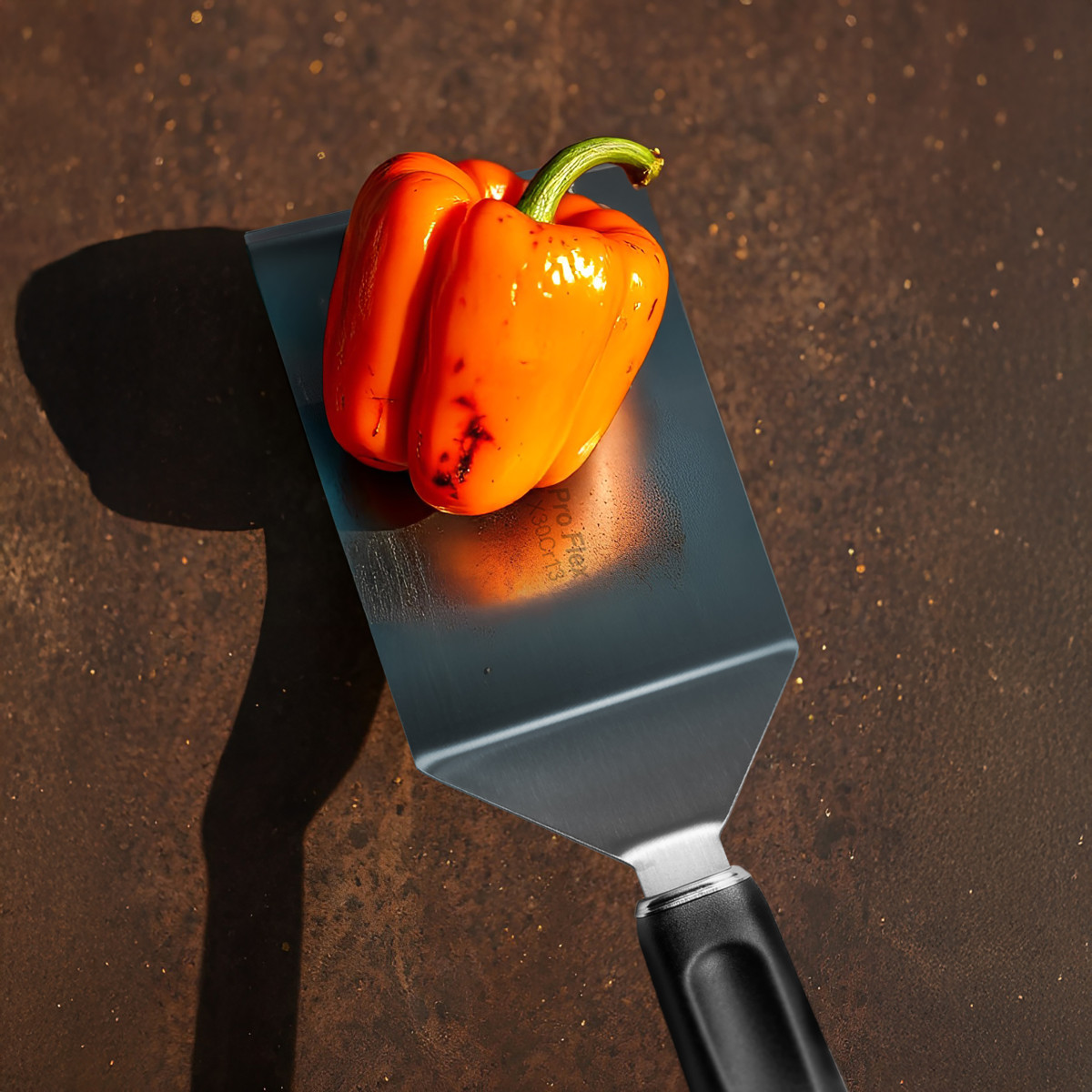 Large spatule courbée rigide 15cm - PRO FLEX schwarz, SABATIER TROMPETTE