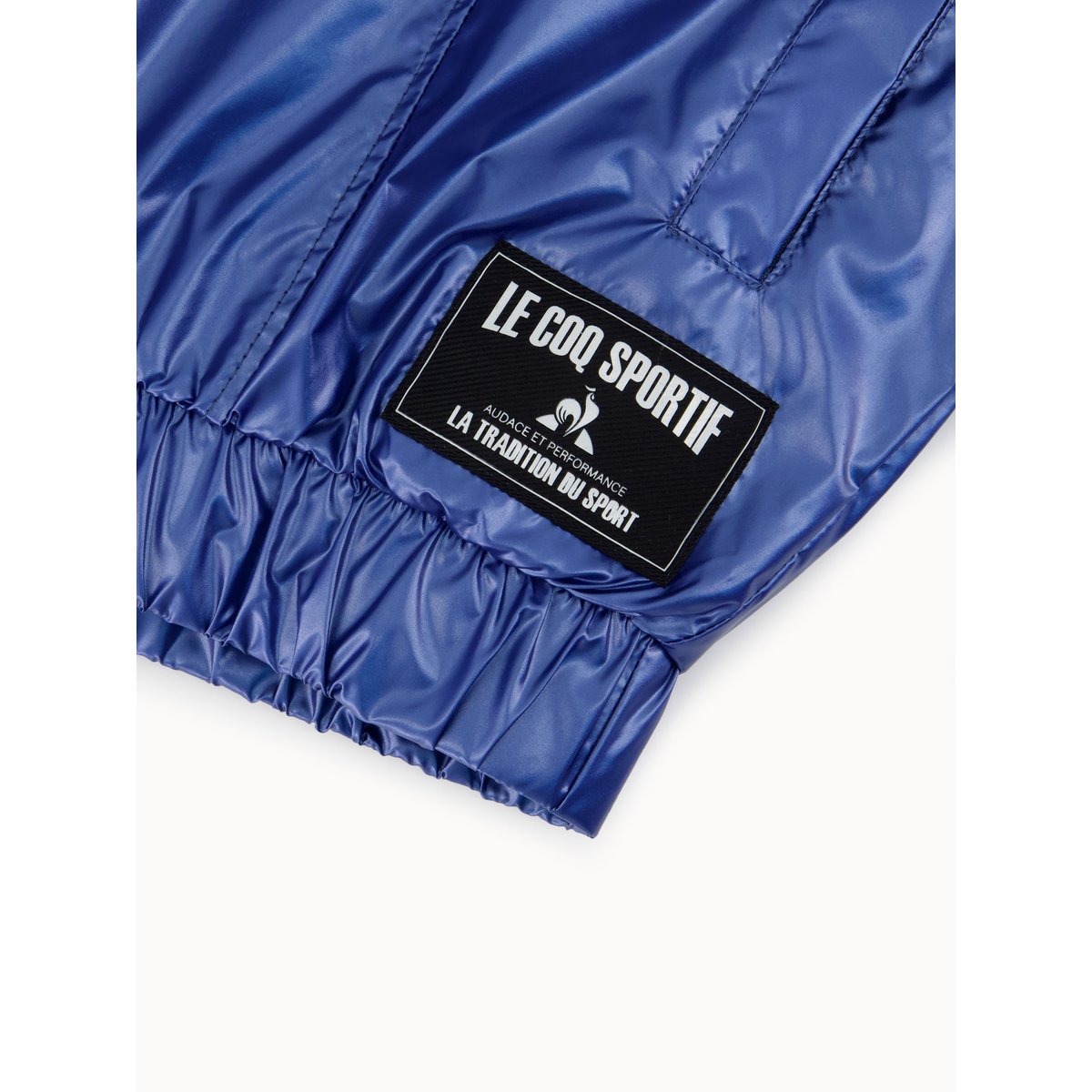Veste de pluie déperlante effet métallisé Contemporain blue, LE COQ SPORTIF