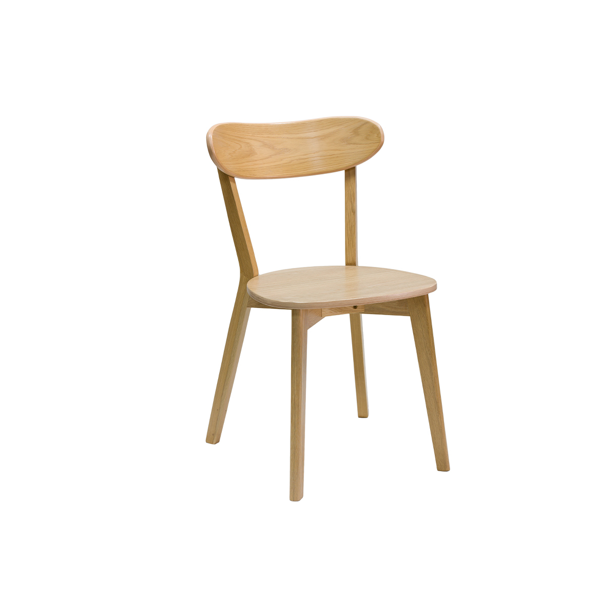 Chaises vintage en bois (lot de 2) DOVE chêne clair, MILIBOO
