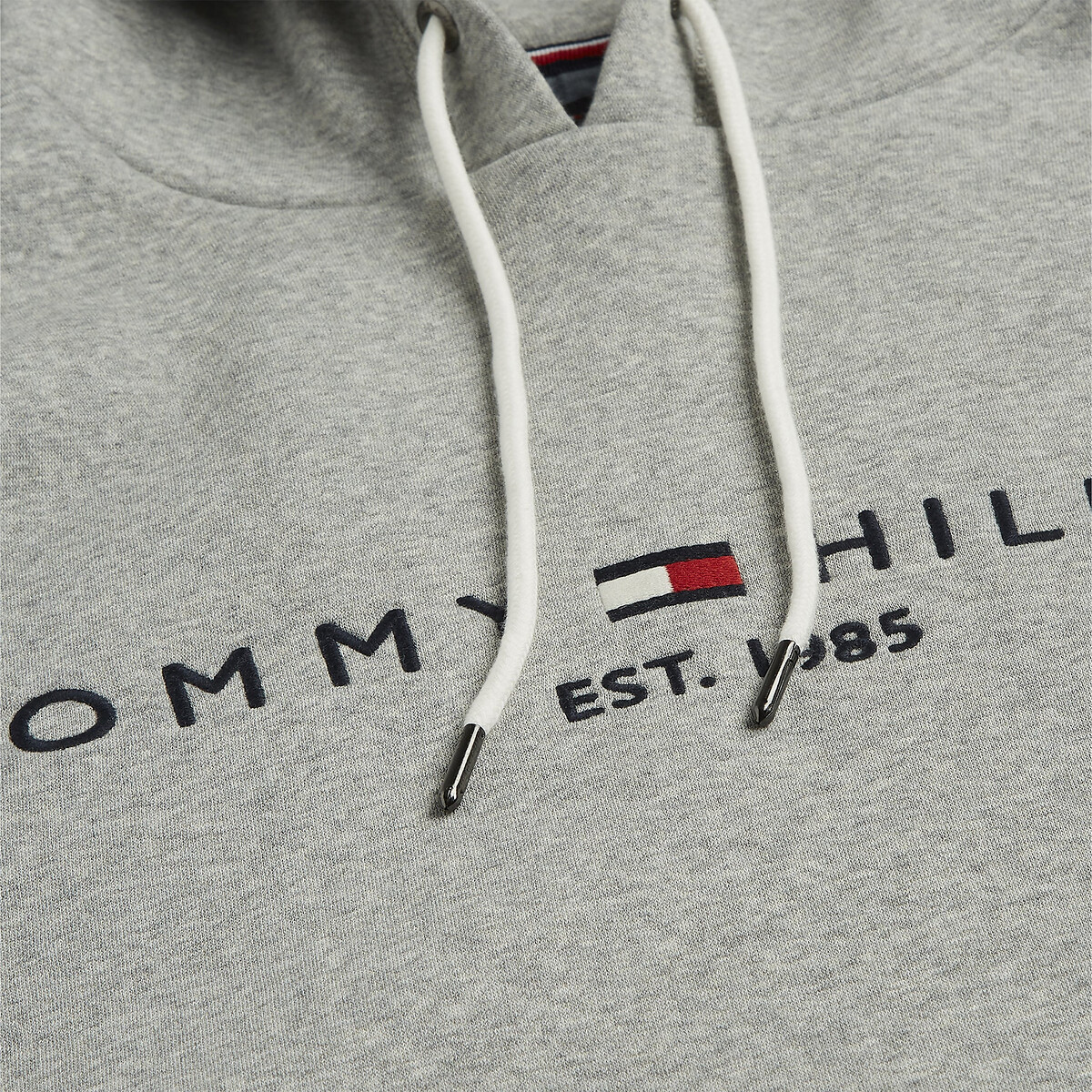 Flex Fleece Logo Hoodie grey marl, TOMMY HILFIGER