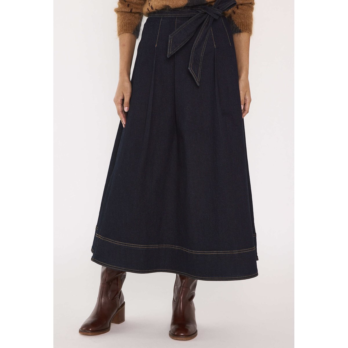 Jupe en jean VICK rinse, Maison 123