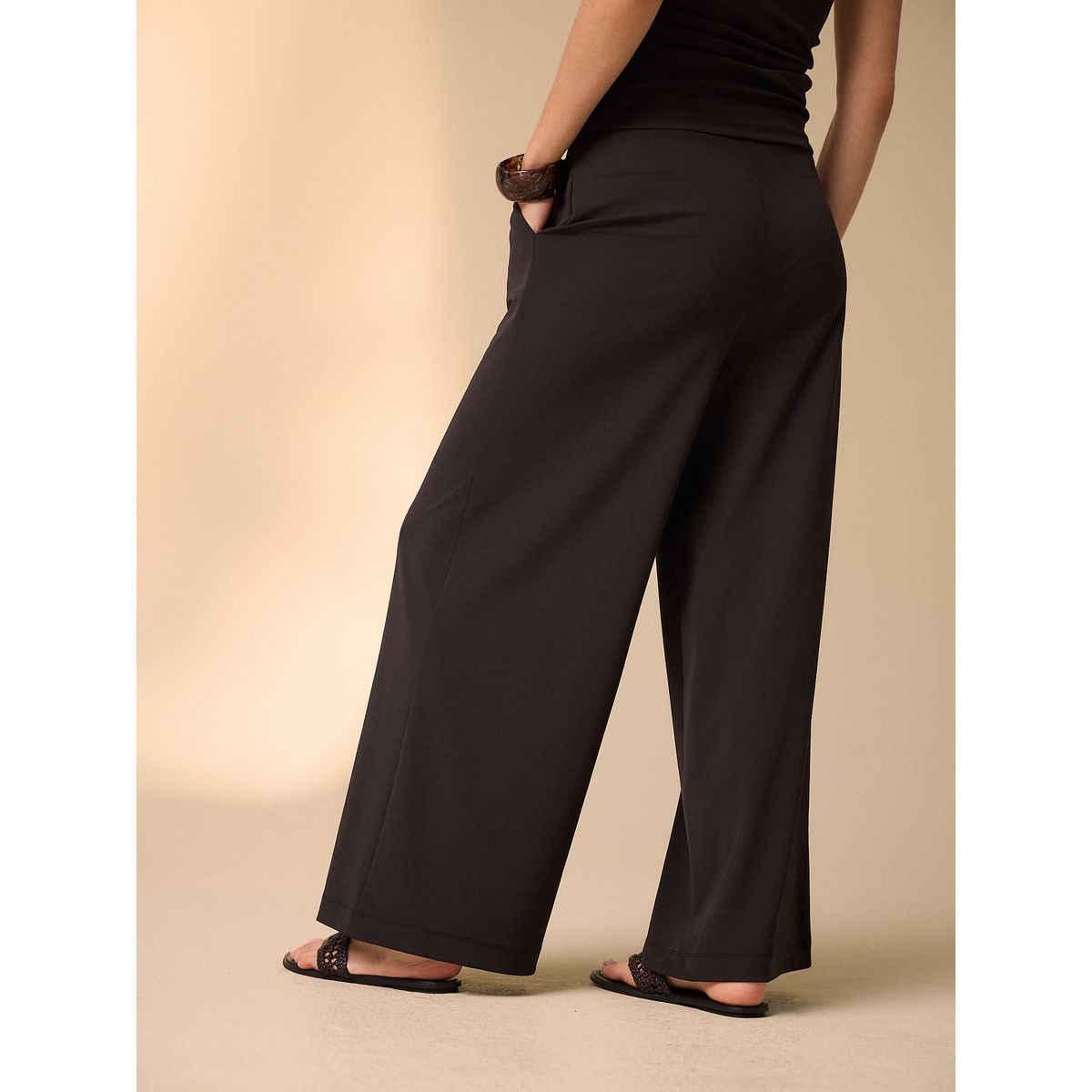 Pantalon large marron chocolat, NEXT