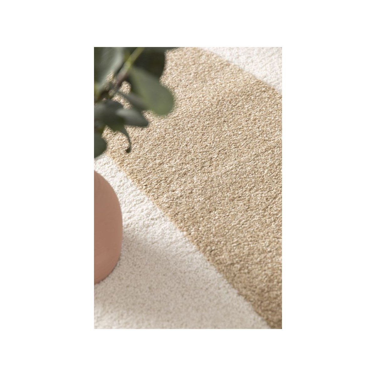 Tapis poils poils courts style , ELIOR marron, BOBOCHIC