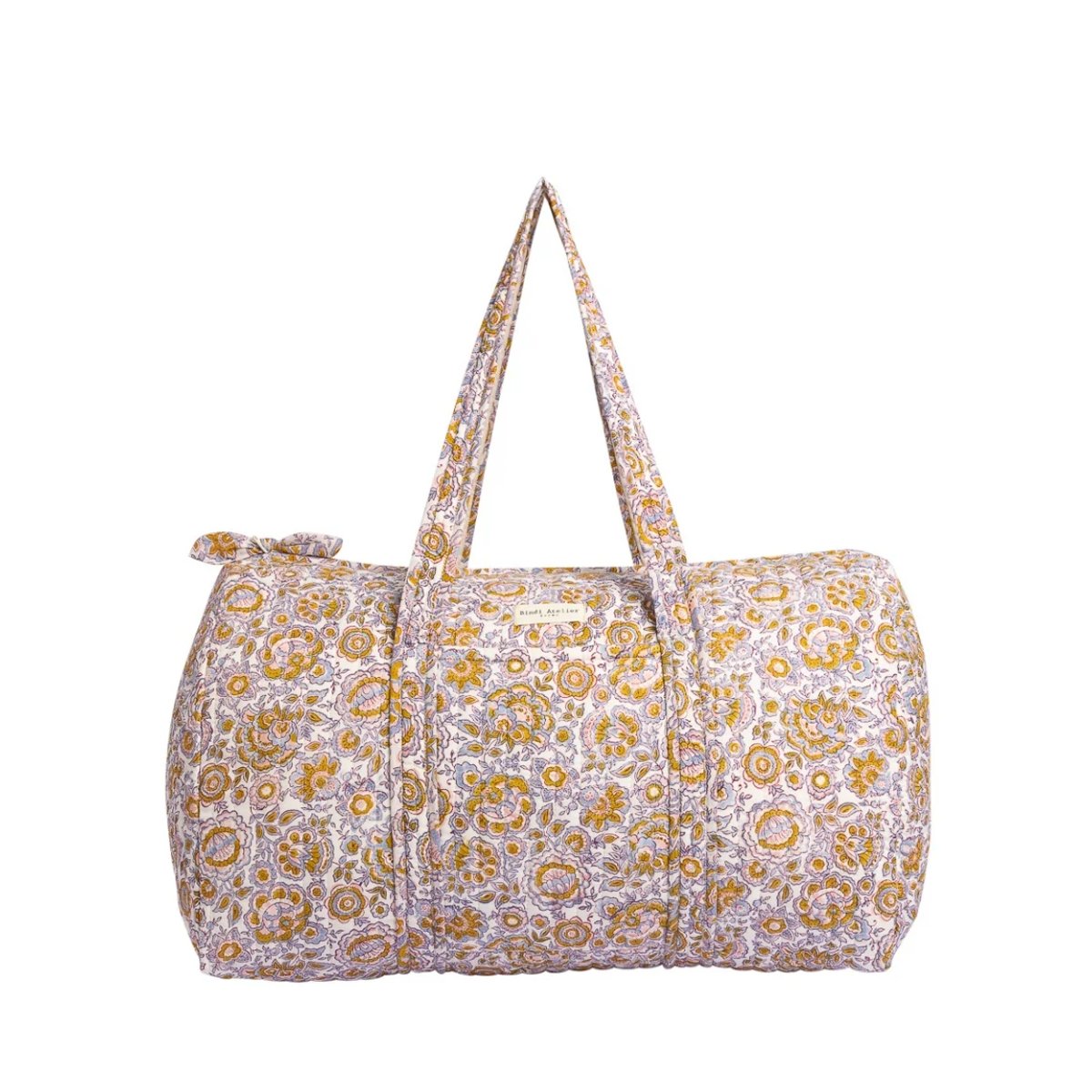 Sac weekend en coton Garda bleu bleuet, BINDI ATELIER