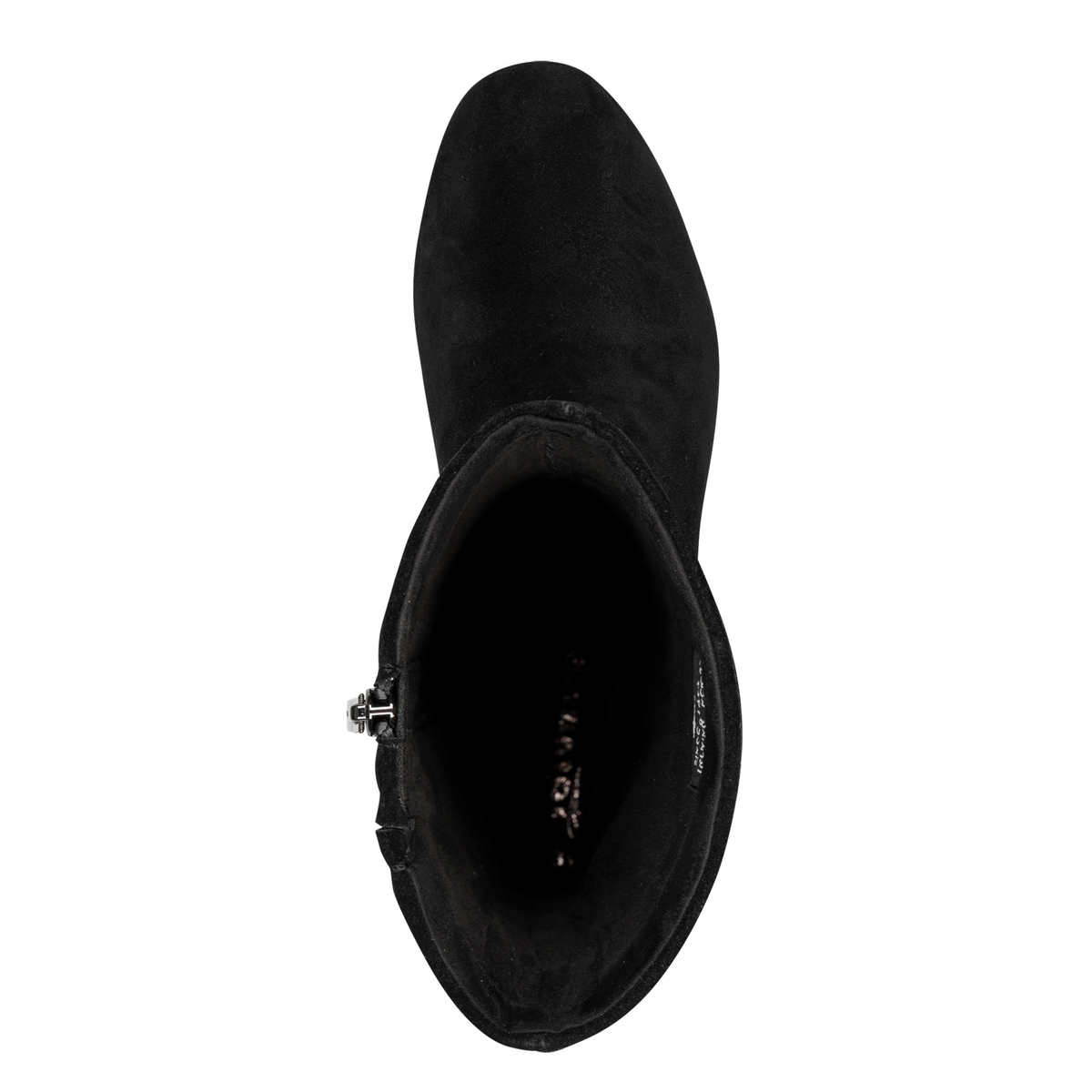 Bottine en cuir noir, TAMARIS