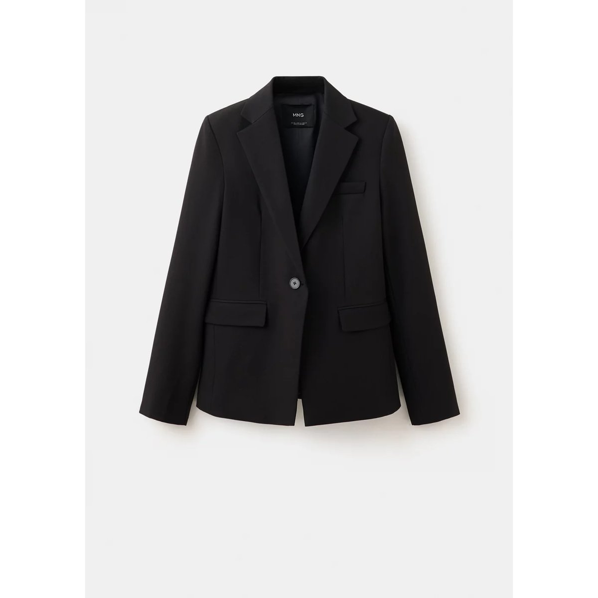 Blazer costume cintré noir, MANGO
