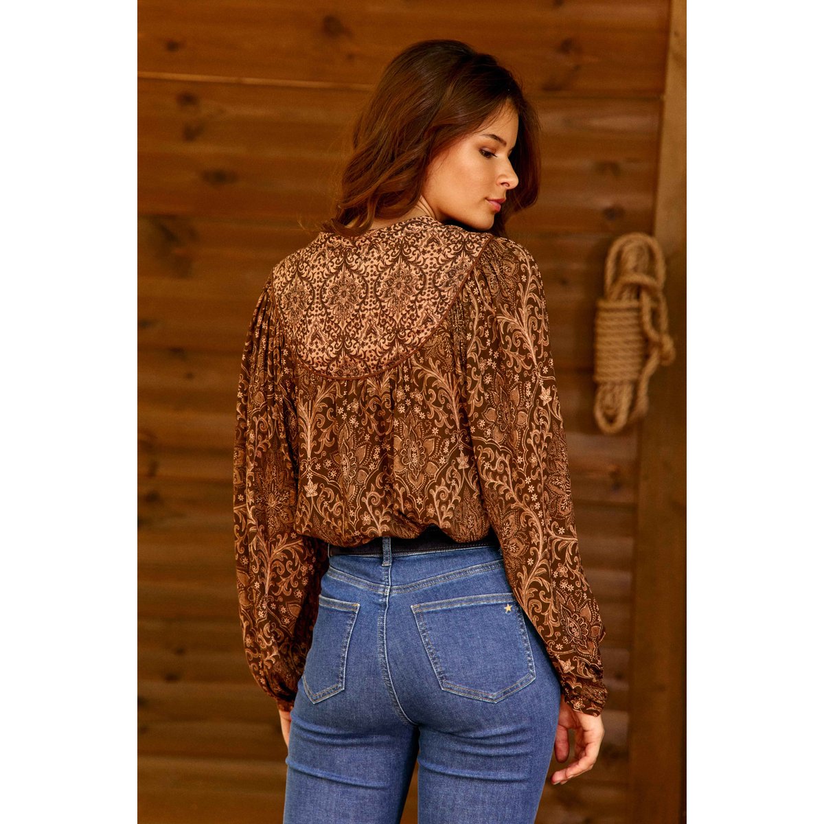 BLOUSE imprimé cachemire BLYN 16-boho, LA PETITE ETOILE