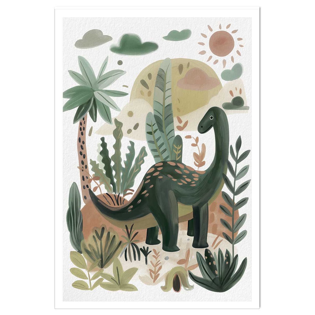 Affiche enfant le monde de coco dino affiche seule, HEXOA