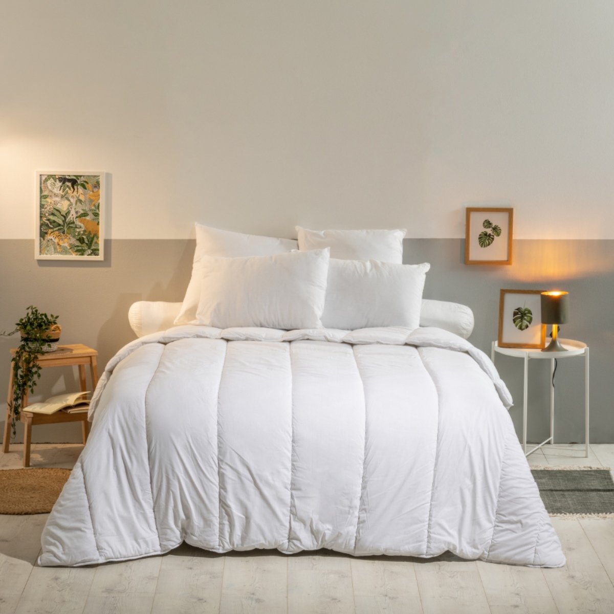 Oreiller moelleux ANTI-PUNAISES DE LIT blanc, BLEU CALIN