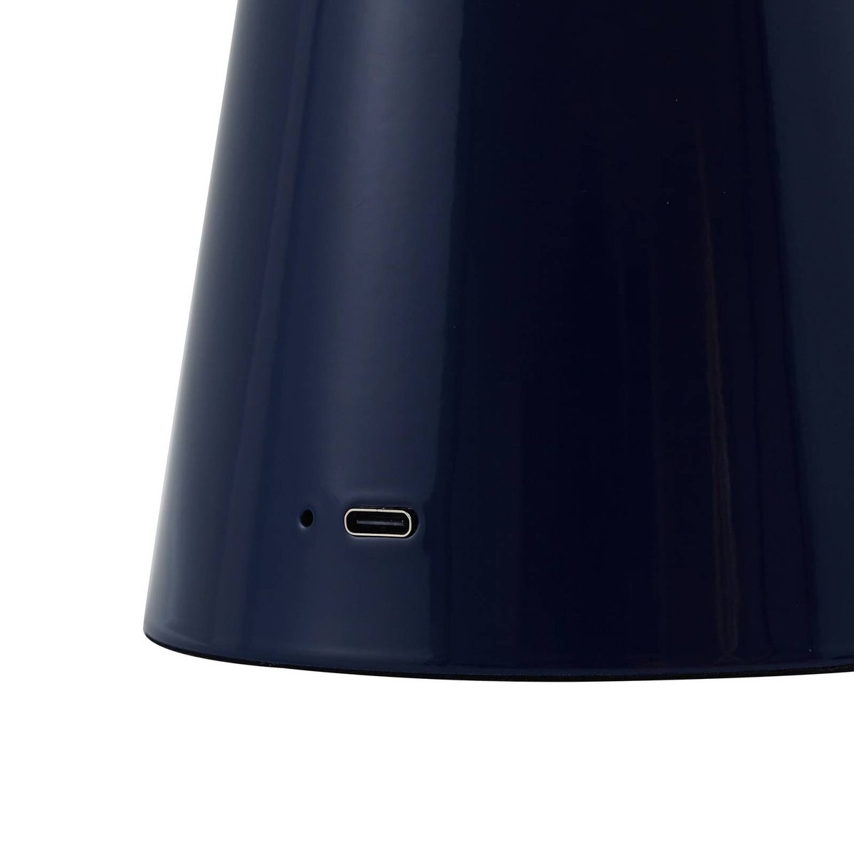 Lampe à poser en métal moderneLED, Nevijo bleu, LINDBY