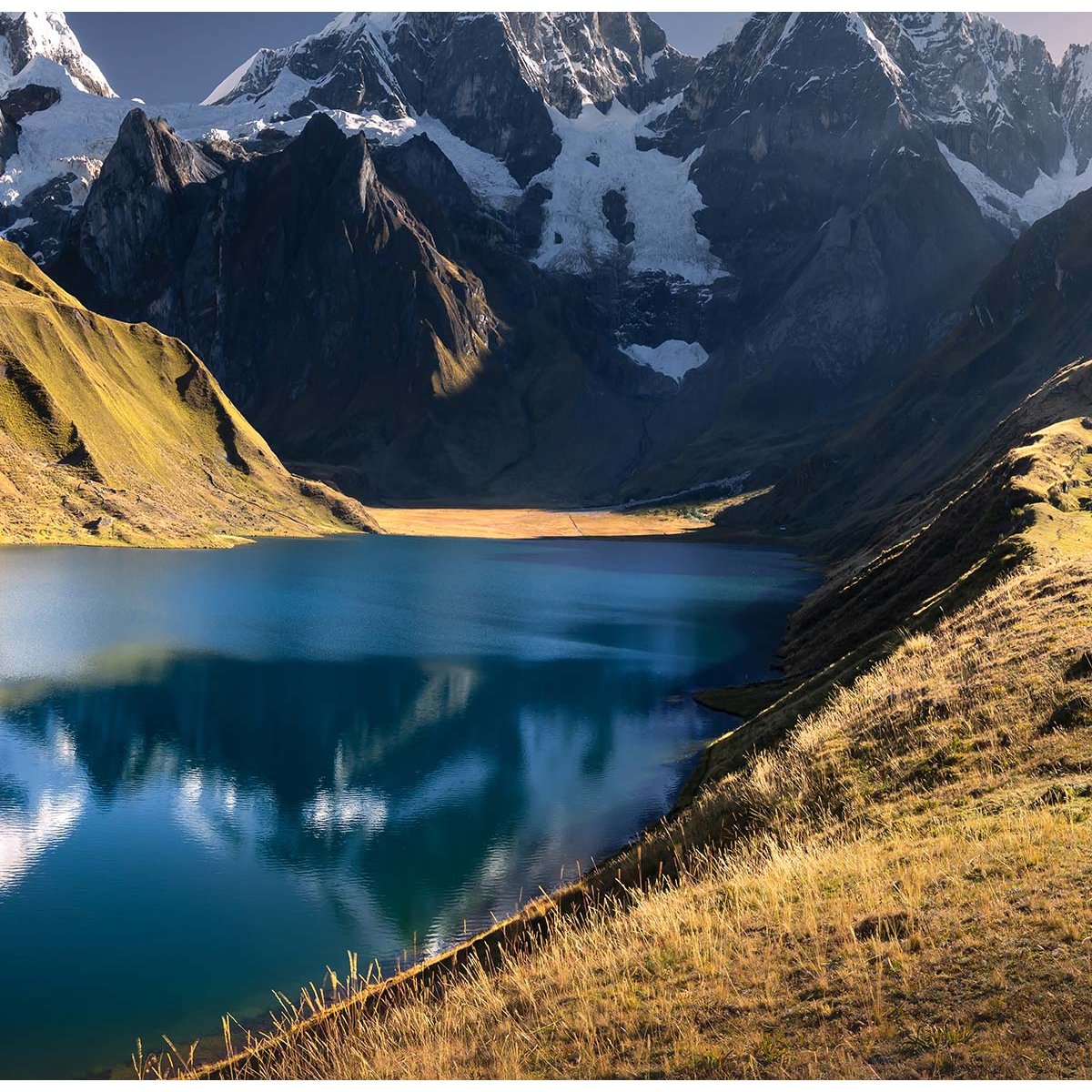 Papier peint lac au perou intissé, HEXOA