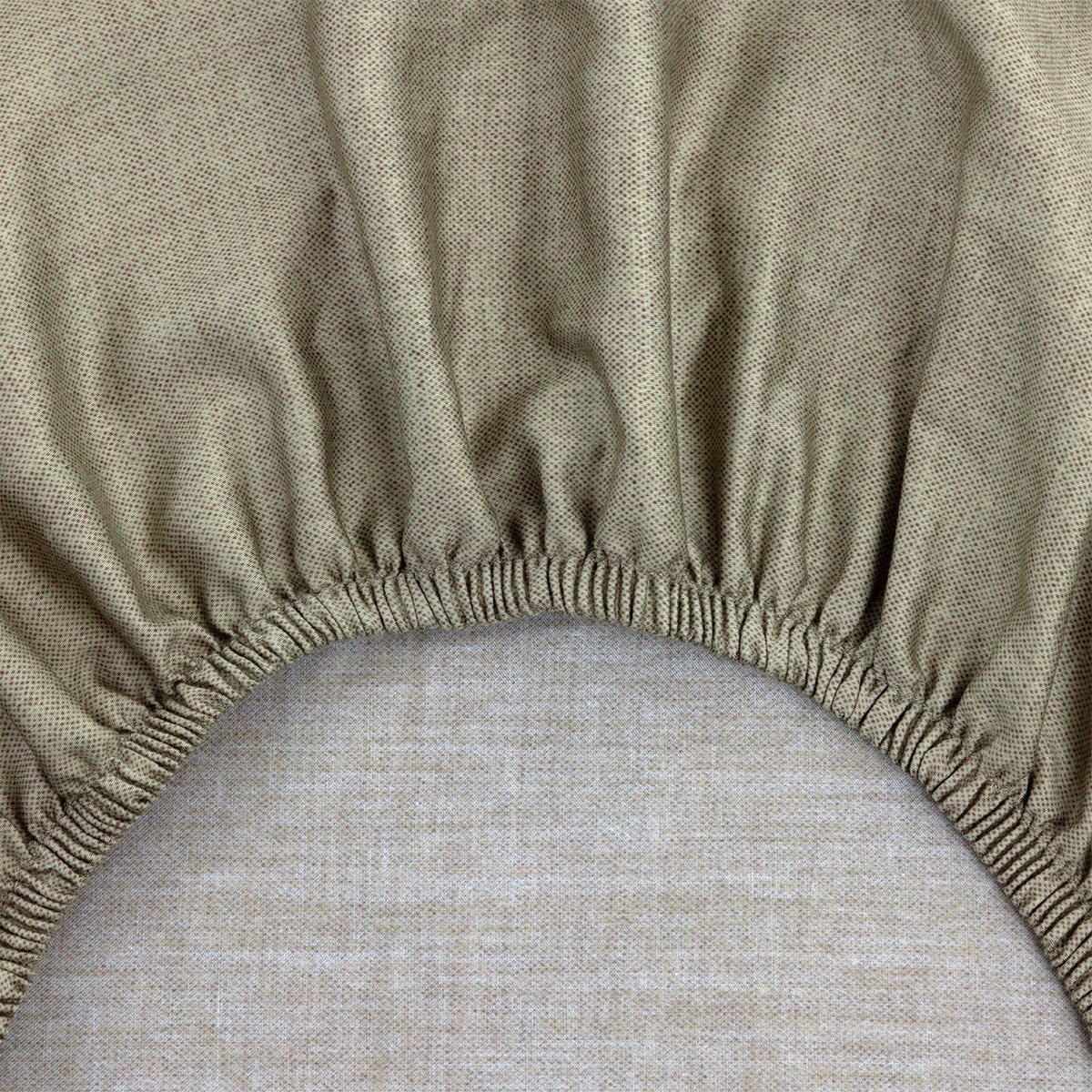 Drap housse en satin de coton marron, MODERNIST multicolore, BOSS HOME