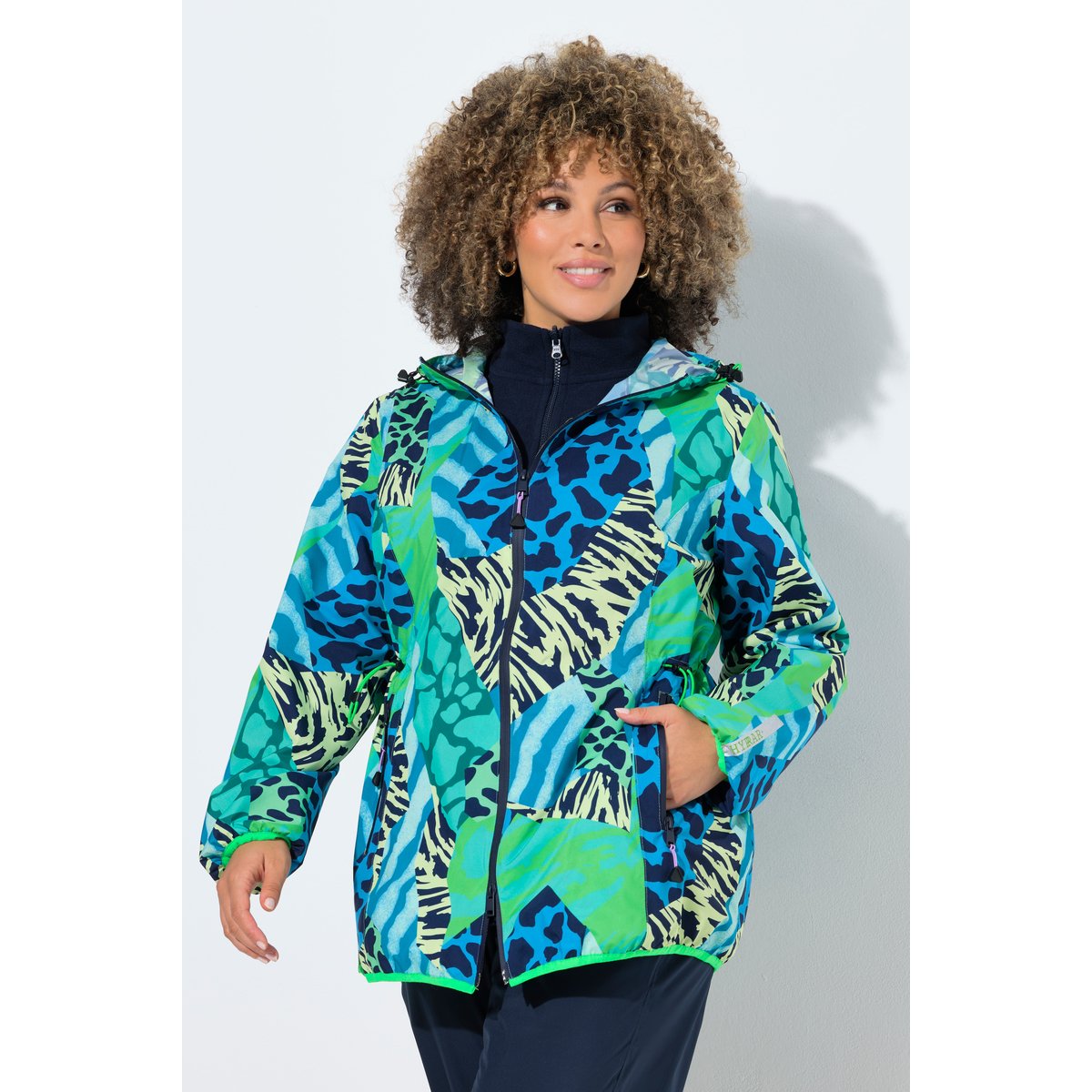 Veste de pluie technique, motifs animal menthe verte, ULLA POPKEN