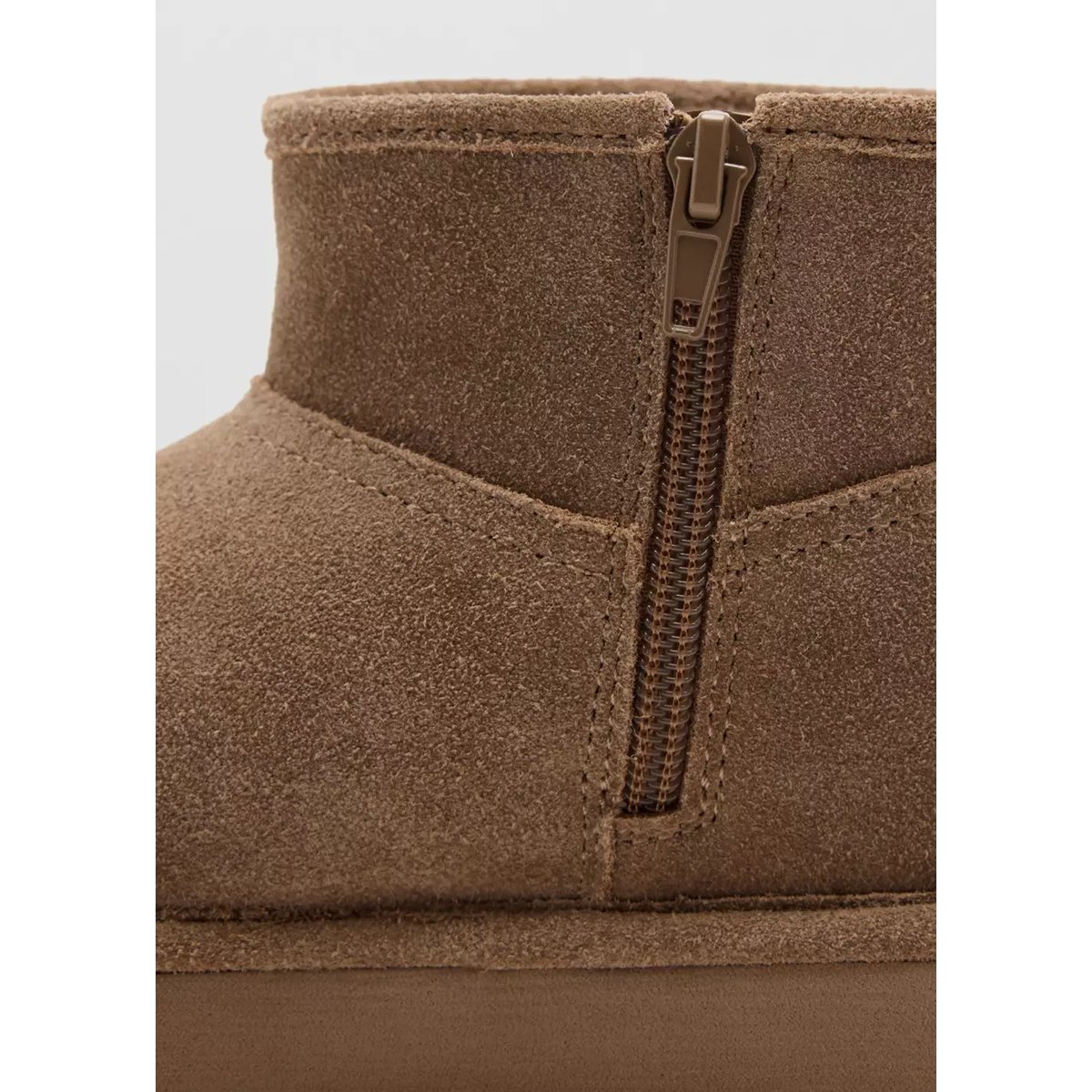 Bottines en cuir beige, MANGO KIDS