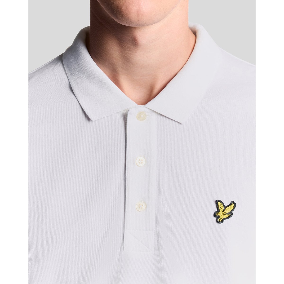 Polo en coton blanc, LYLE & SCOTT