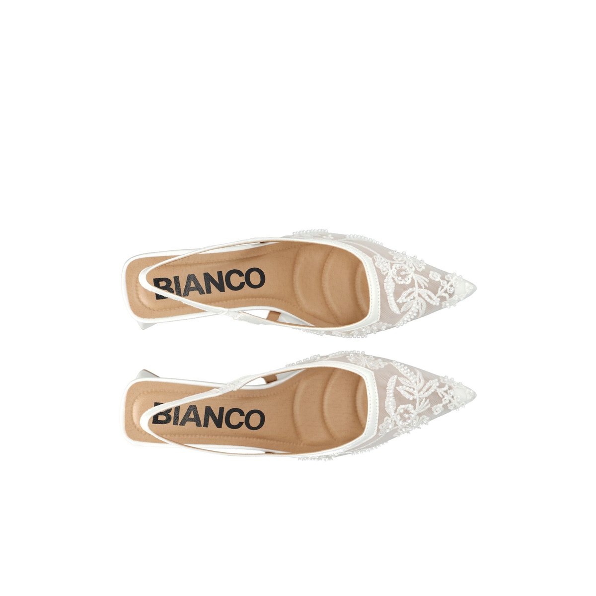 Chaussures À Bride Arrière offwhite, BIANCO