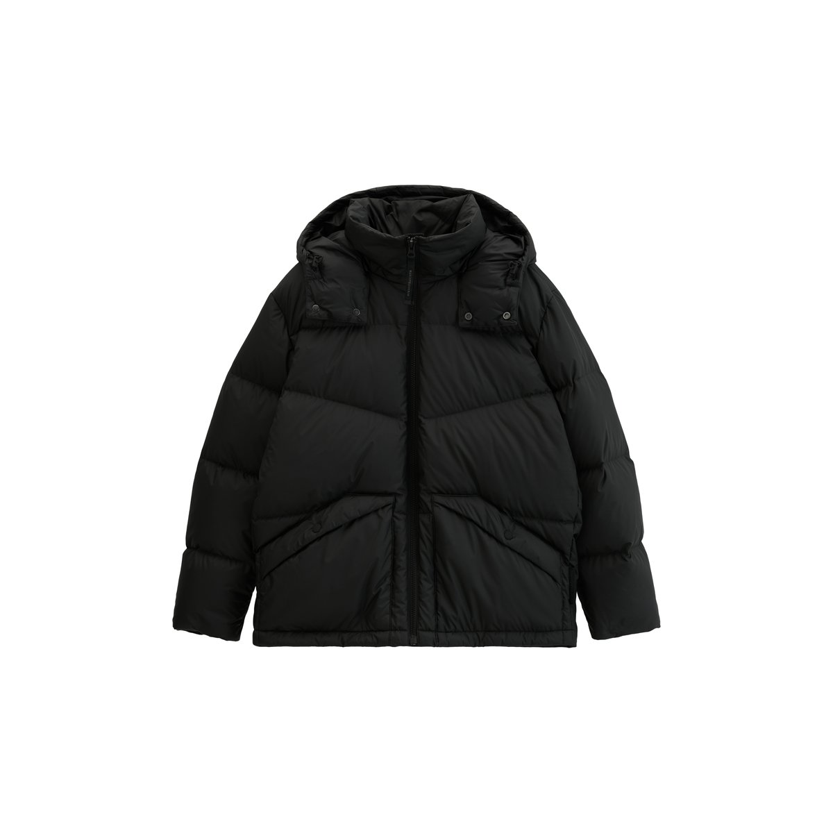 Doudoune coupe classique avec capuche amovible noir, MARC O’POLO DENIM