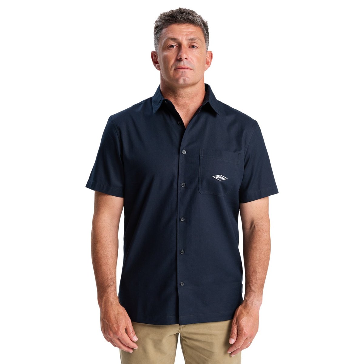 Chemise manches courtes DIAMOND noir black, QUIKSILVER