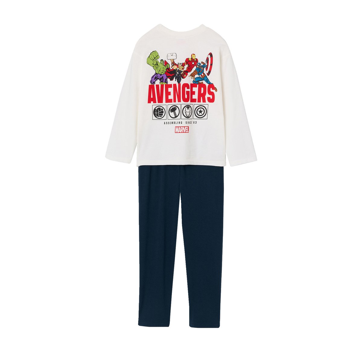 Pyjama Avengers Marvel bleu nuit, VERTBAUDET