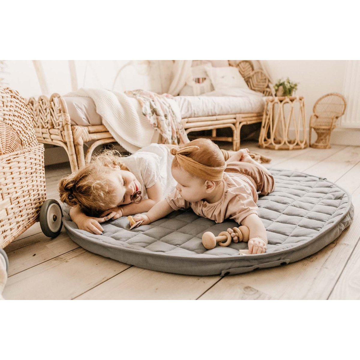 play&go - tapis d´éveil & sac organic - meadow green vert, PLAY ET GO