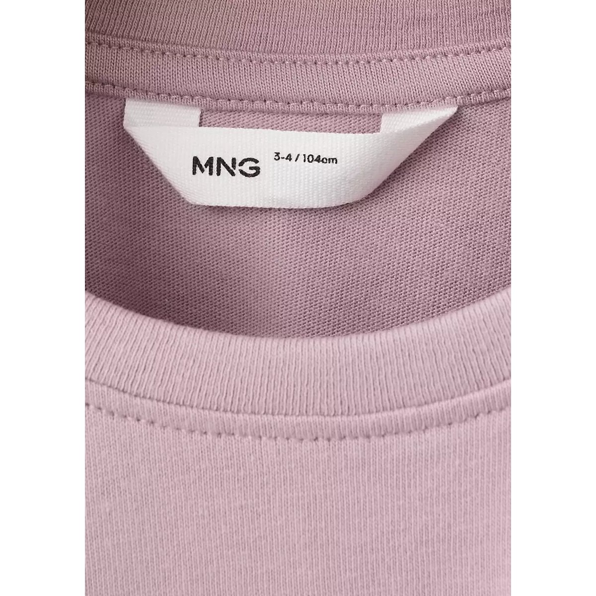 T-shirt coton motif en relief violet clair/pastel, MANGO BABY