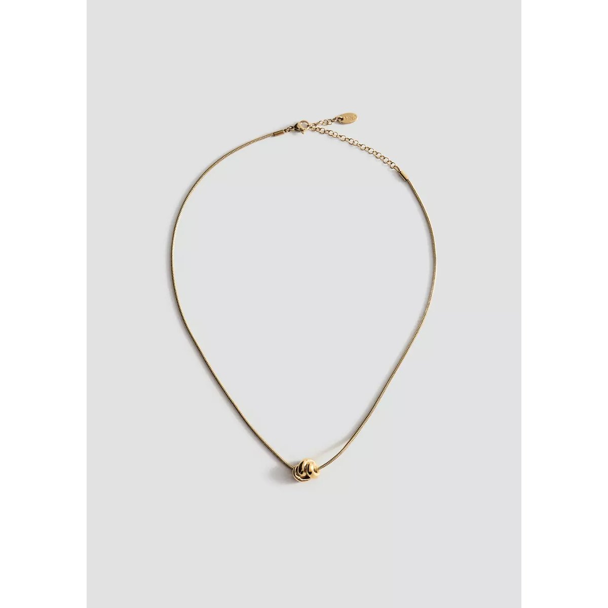 Collier détail perle or, MANGO
