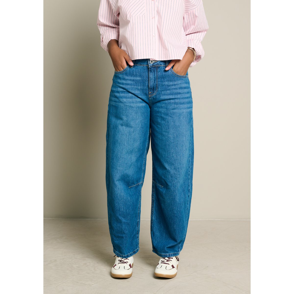 Jean barrel taille normale medium blue, LOLALIZA