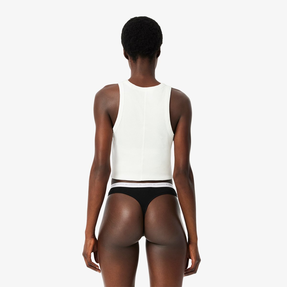 Lot de 3 strings coton stretch noir-031, LACOSTE