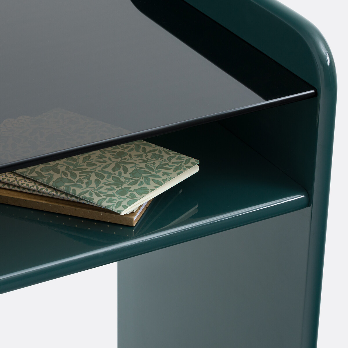 Ericson Desk with Smoked Tempered Glass Top green, LA REDOUTE INTERIEURS