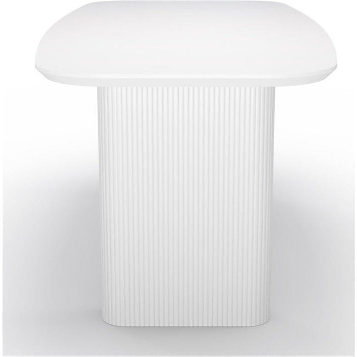Table à manger à lattes blanc, RECOLLECTION