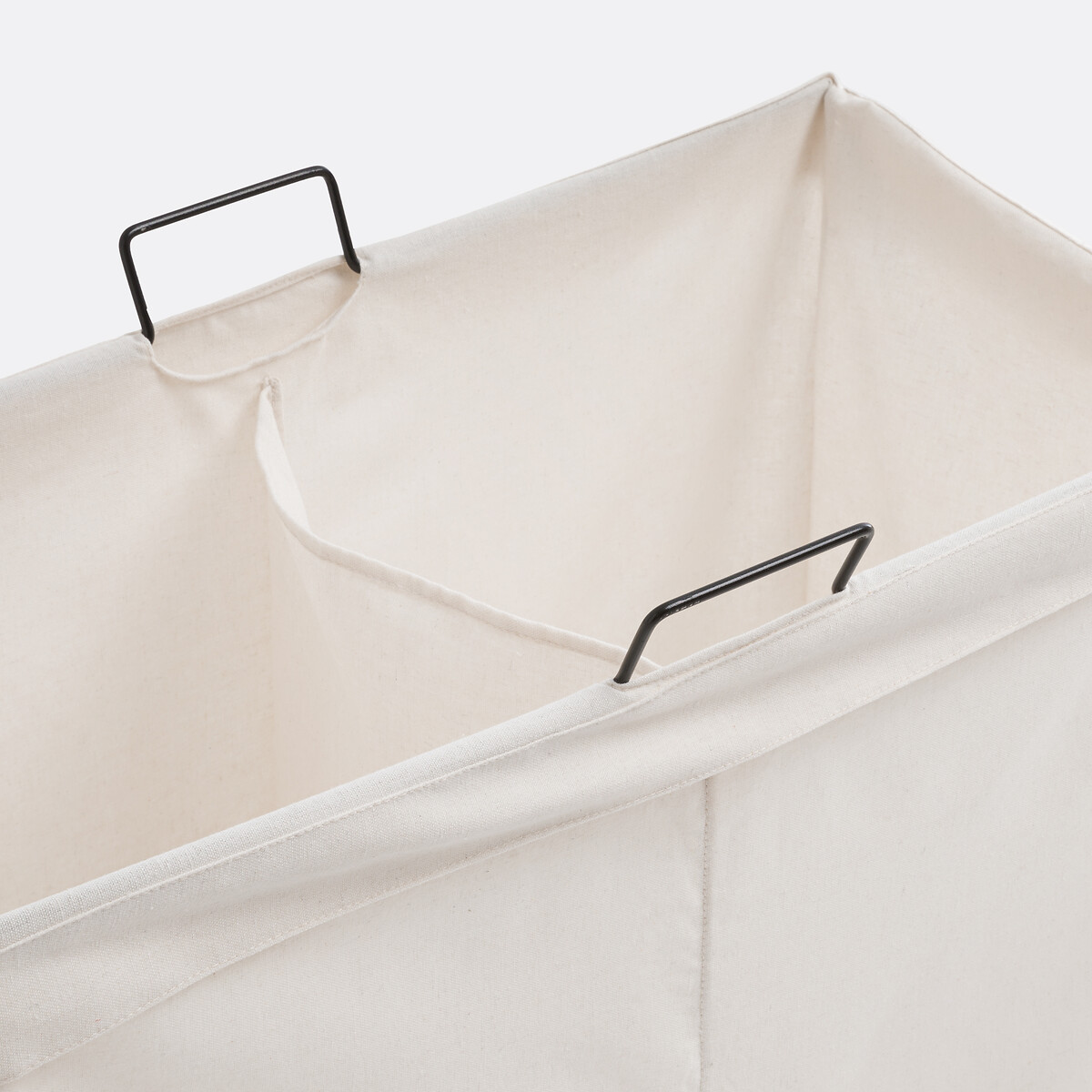 Panier à linge double compartiment, Silmo blanc/noir, LA REDOUTE INTERIEURS